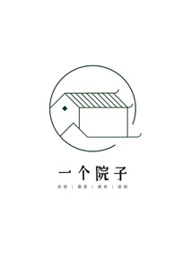 一个院子民宿品牌logo