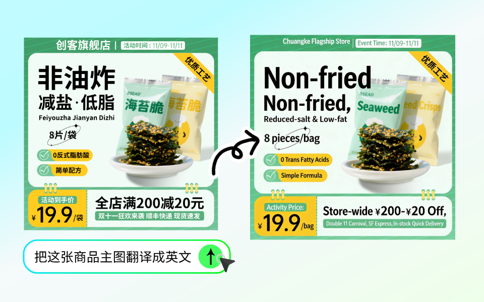 创客贴AI图片翻译和电商图片本地化效果图
