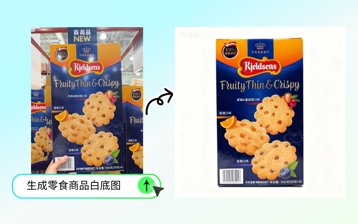 商品图快速生成示意