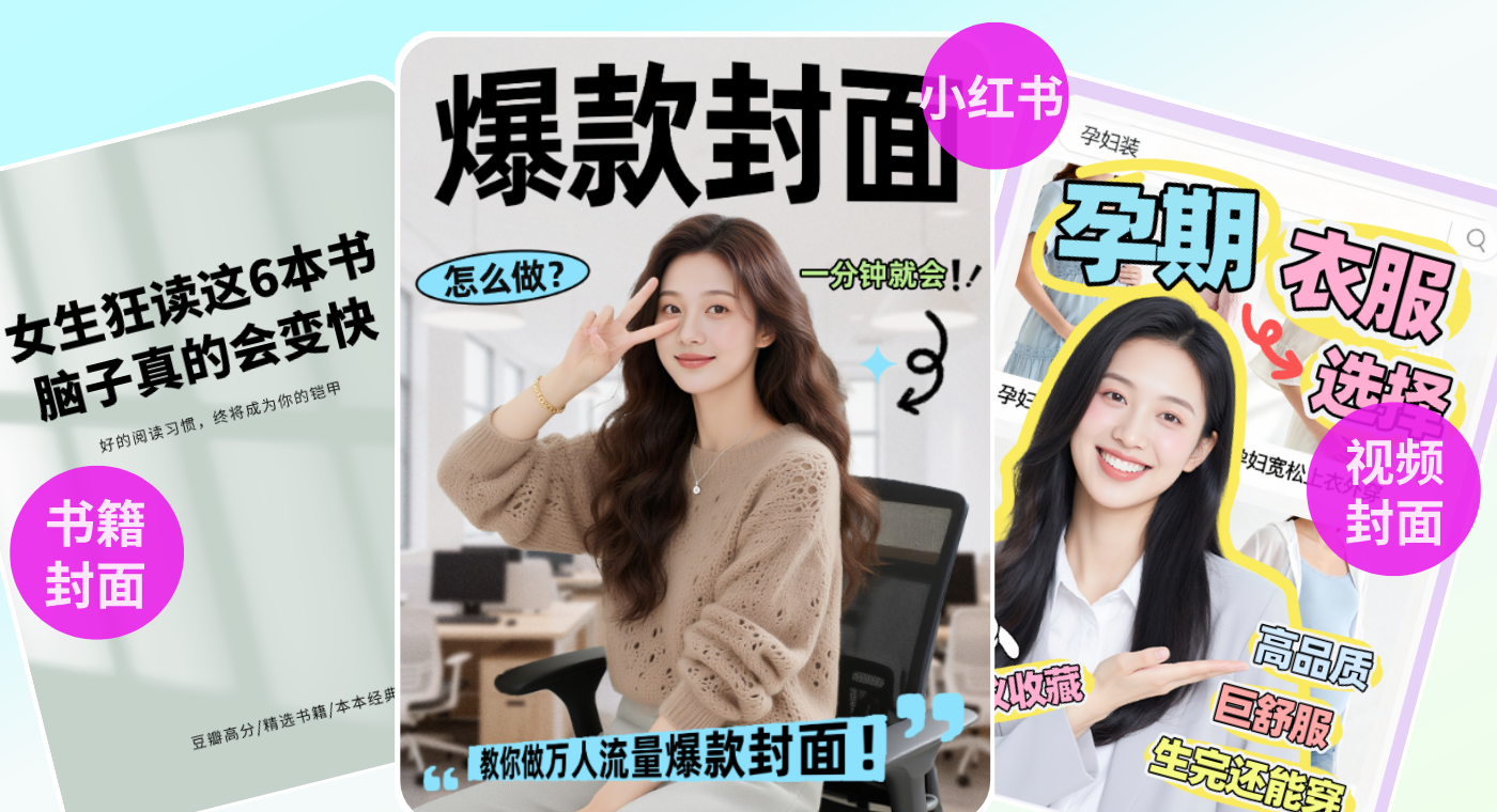 创客贴AI封面生成创意效果图