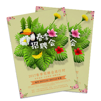 春季招聘会DM宣传单页